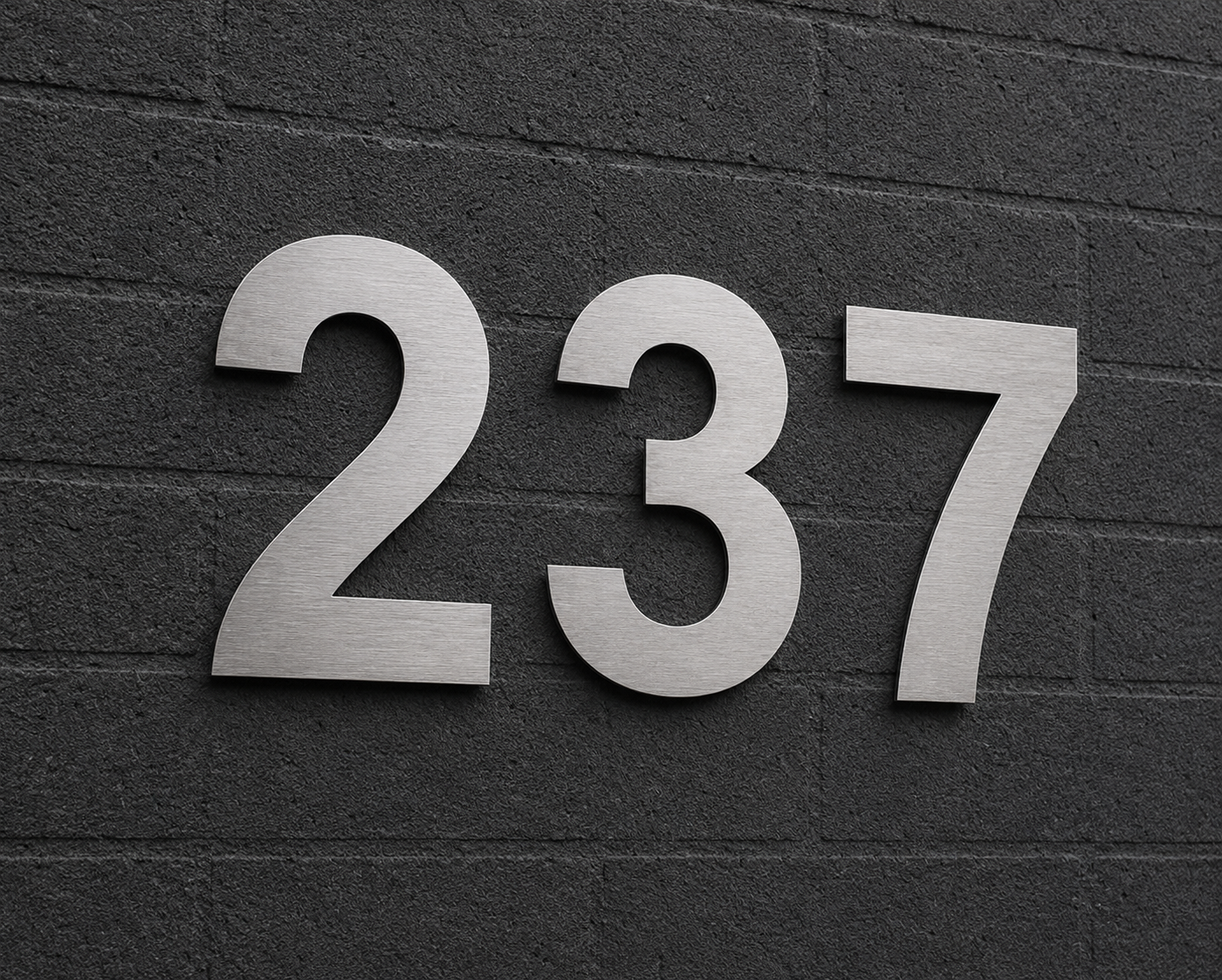  Numeros y Letras en Acero Inoxidable